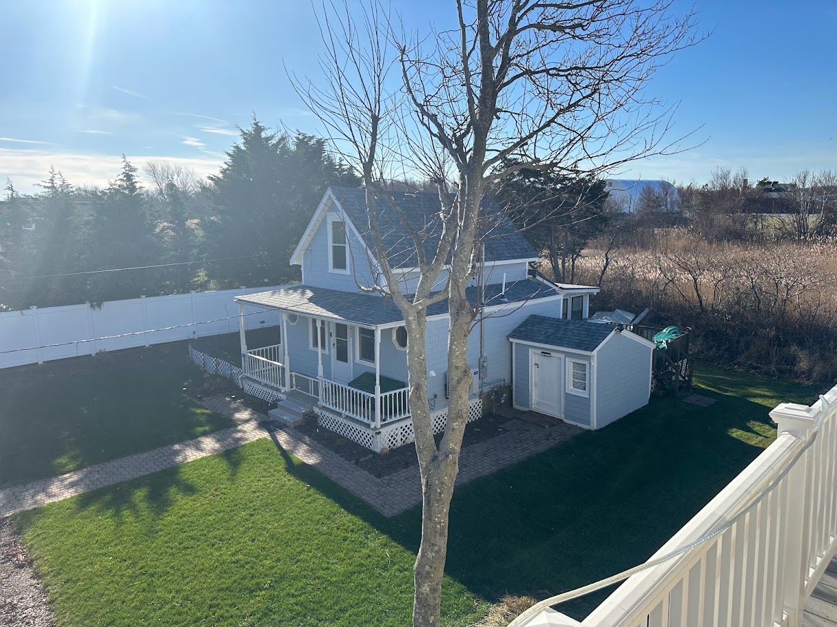 171 Island Street cottage, aerial view, Brant Rock, Massachusetts
